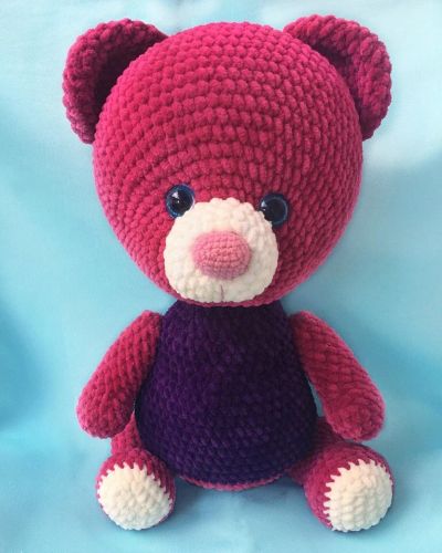 Лот: 12072282. Фото: 1. Мишка-Ягодка. 39 см. Авторские куклы, игрушки, поделки