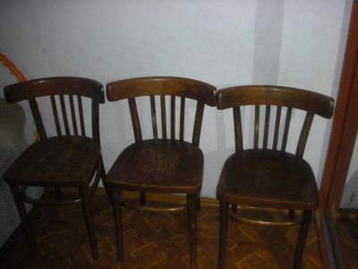 Лот: 9591300. Фото: 1. Стулья венские (3 шт.). Столы, стулья, обеденные группы