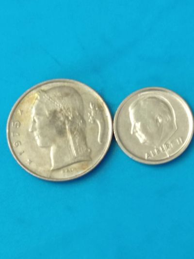 Лот: 19666991. Фото: 1. 1,5 франков 1975,94 гг. Бельгия... Наборы монет