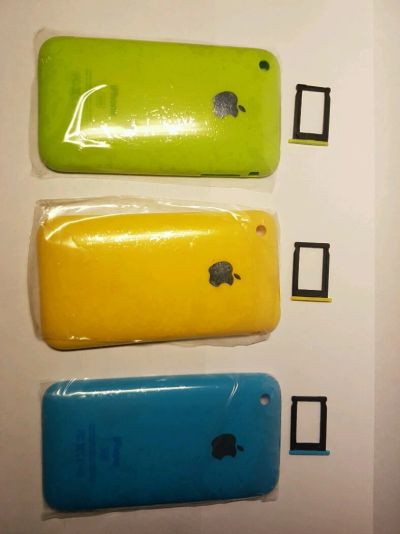 Лот: 10208554. Фото: 1. Корпус Apple iPhone 3g \ 3gs Цветные... Корпуса, клавиатуры, кнопки