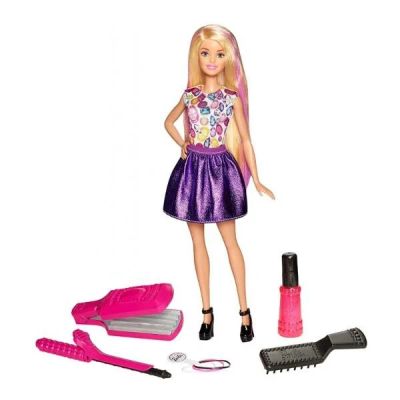 Лот: 10125175. Фото: 1. Игровой набор Barbie Цветные локоны... Куклы и аксессуары