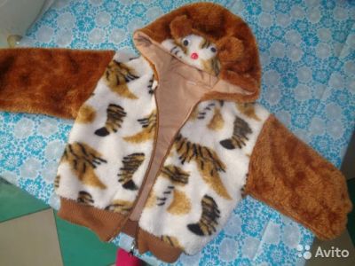 Лот: 6512042. Фото: 1. Теплая кофточка с глазками и ушками. Верхняя одежда