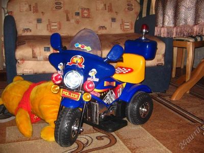 Лот: 2815965. Фото: 1. Электро-мотоцикл "Юный полицейский... Детские электромобили