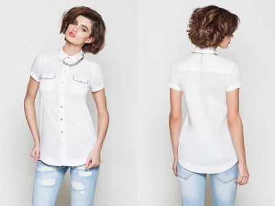 Лот: 4237183. Фото: 1. НОВАЯ Блузка летняя 46-48 р-р. Блузы, рубашки, водолазки