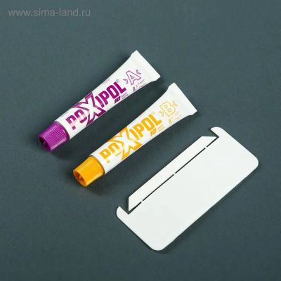 Лот: 25880087. Фото: 1. Клей-холодная сварка Poxipol прозрачный... Масла, жидкости