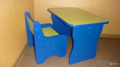 Лот: 703781. Фото: 1. Детский стол+стул+табуретка.Последний... Столики, стулья, парты