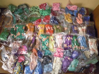 Лот: 3030273. Фото: 1. Нитки мулине - большой пакет. Вышивание