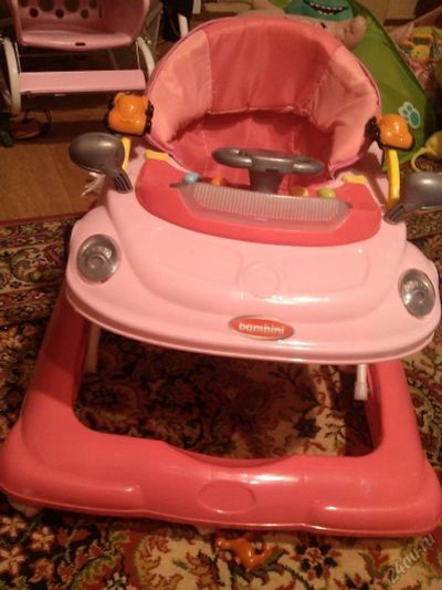 Лот: 5635775. Фото: 1. Ходунки Bambini BW650A big car. Ходунки, прыгунки, качели