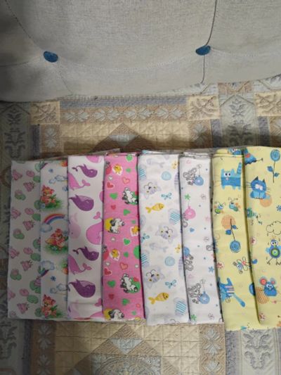 Лот: 19922223. Фото: 1. Пеленки фланелевые 8 штук. Детская гигиена