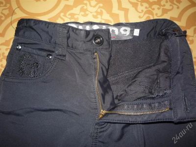 Лот: 1274978. Фото: 1. Черные утеплённые брюки JEANS... Брюки, шорты, джинсы