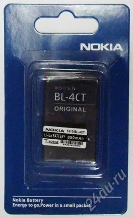 Лот: 1706337. Фото: 1. Аккумулятор Nokia BL-4CT 5310... Аккумуляторы