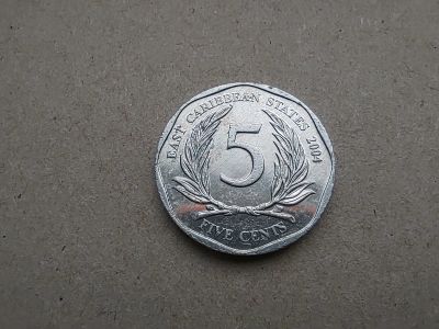 Лот: 20015997. Фото: 1. Восточные Карибы 5 центов, 2004. Америка