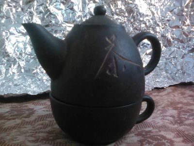 Лот: 4968111. Фото: 1. Чайник и чашка. Другое (посуда, кухонная утварь)