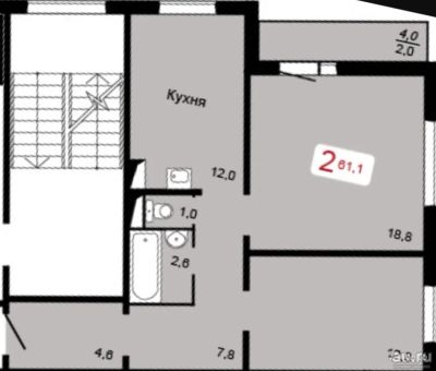 Лот: 16017465. Фото: 1. Сдам 2к квартиру, Образцово. Квартиры, студии