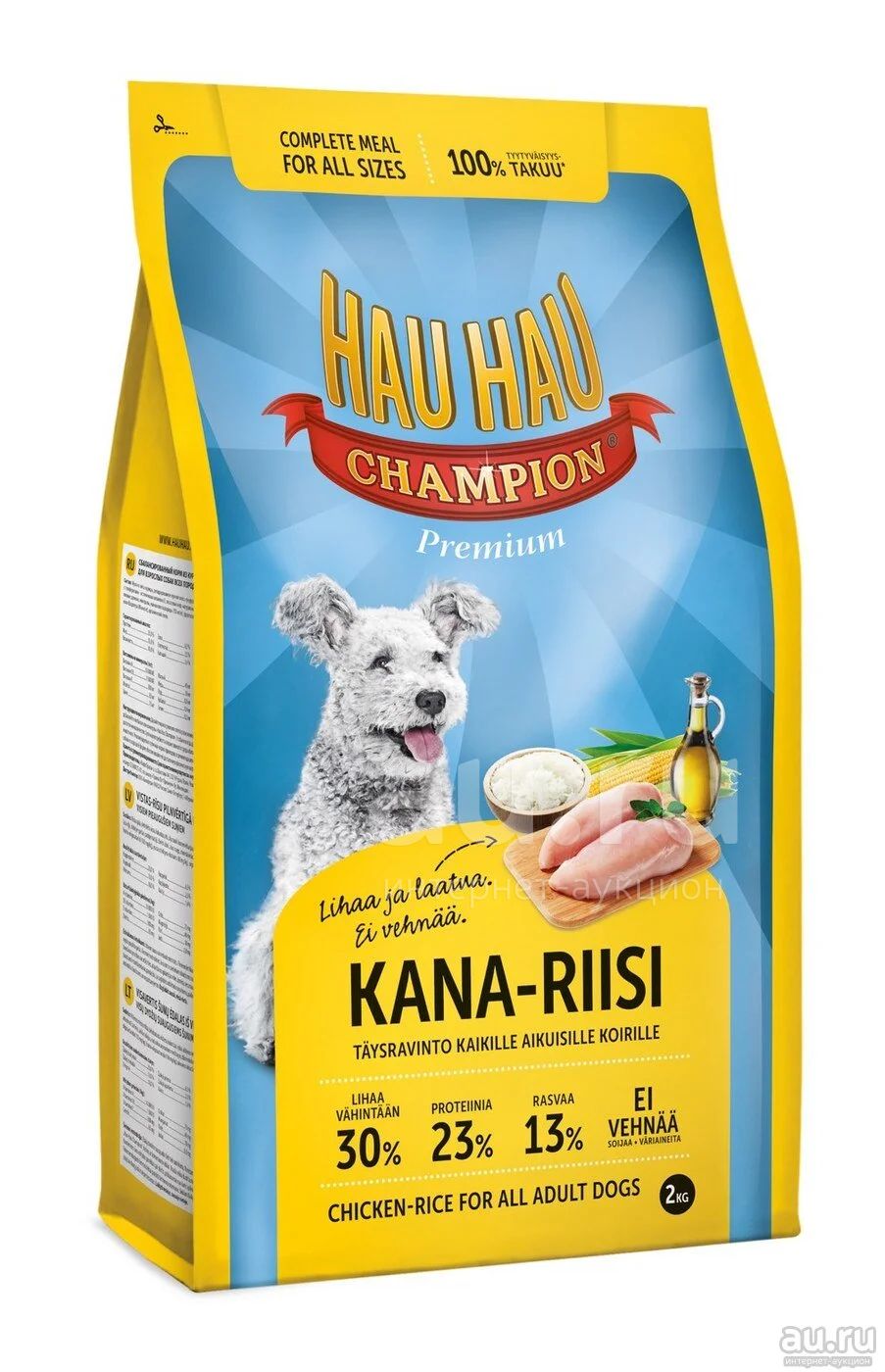 Hau-Hau Champion Chicken-Rice Adult dog 2кг - Хау-Хау чемпион ...