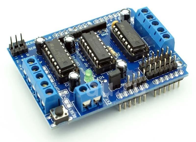 Драйвер Двигателей (Motor Shield) Для Arduino Создан На Базе.