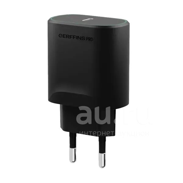 Зарядное устройство сетевое Gerffins USB-C 2,1A, черное — купить в ...