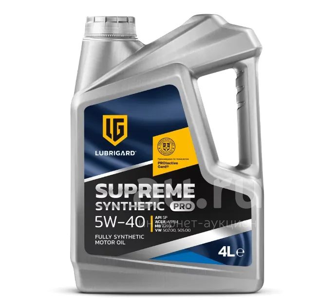Масло моторное Lubrigard Supreme Synthetic Pro 5W-40 4л — купить в ...