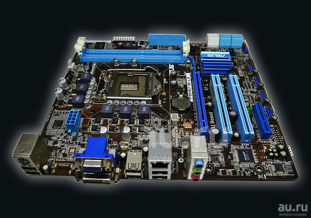comp.mb.#279 Материнская плата ASUS P8H67-M LX+ Задняя планка | 2*DDR3 ...