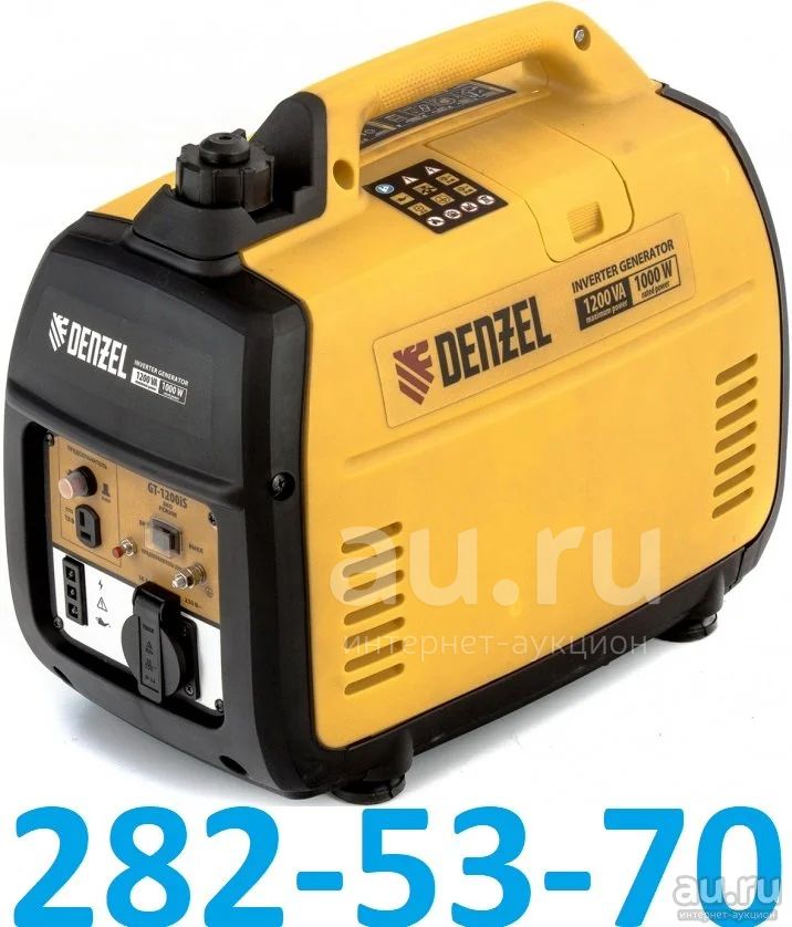 Генератор инверторный бензиновый Denzel GT-1200iS ( 1.0 кВт / 1.2 кВт ...