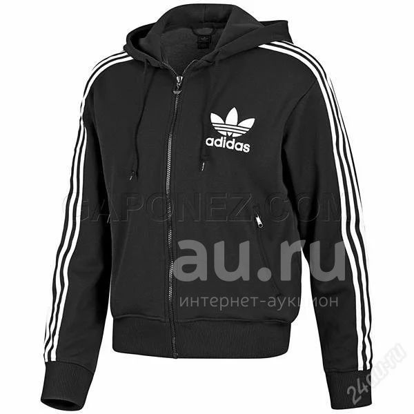 ADIDAS ORIGINALS HOODED FLOCK TRACK TOP . Au.ru