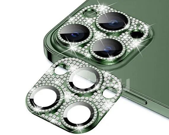 Защитная накладка на камеру iPhone 13 Pro/13 Pro Max 3D со стразами ...
