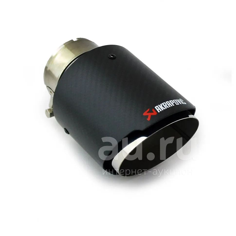 Насадка на глушитель круглая Akrapovic style 102-63мм с карбоном ...