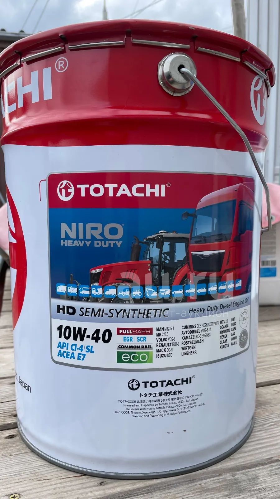 Масло моторное тотачи дизель Totachi NIRO HD Diesel 10w40 полусинтетика ...