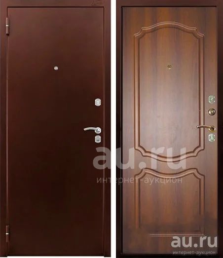 Дверь входная в «хрущевку» Аргус Сонет 800х2000 мм Медь / Дуб ...