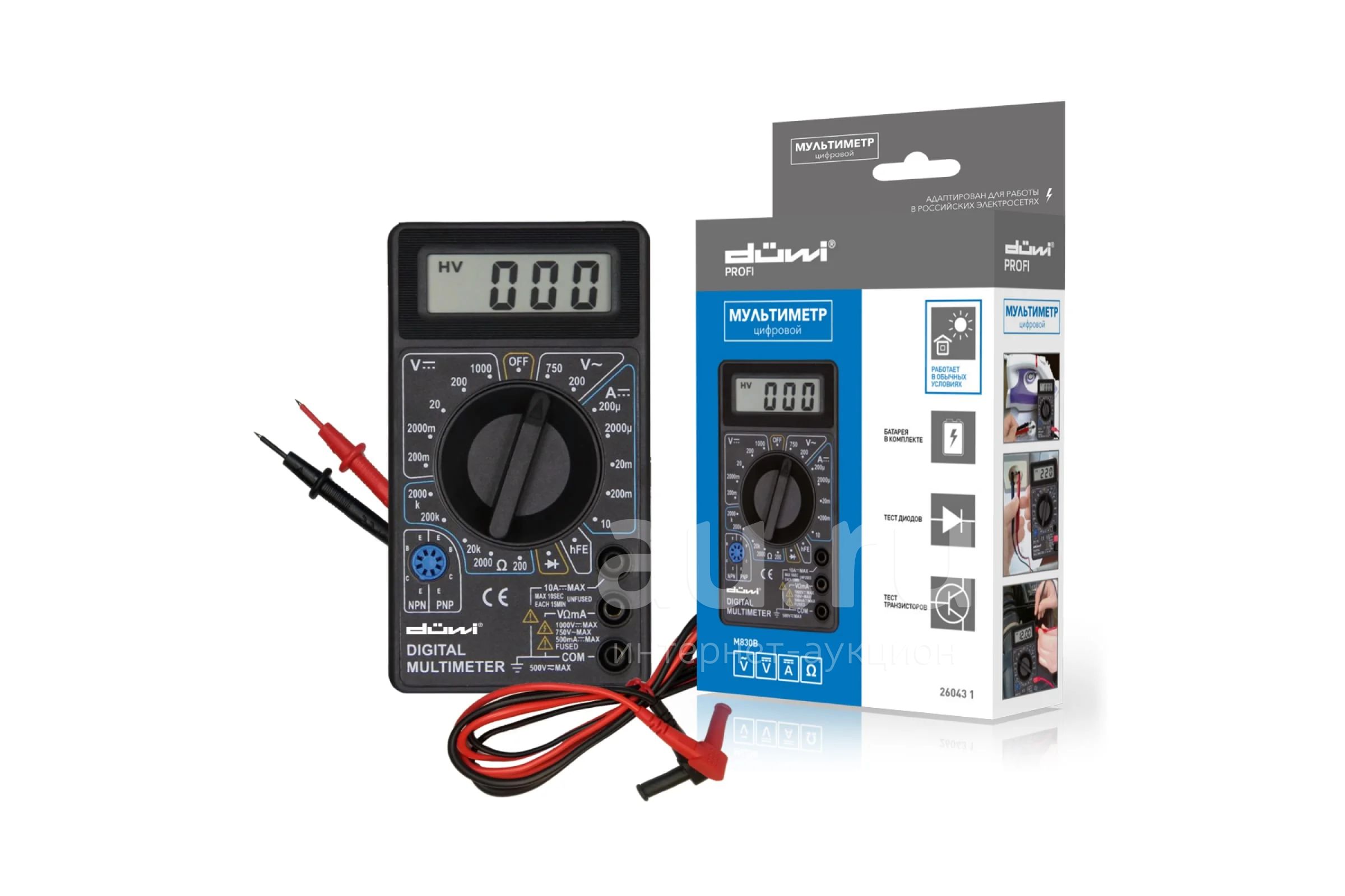 Цифровой мультиметр duwi M830B PROFI — купить в Красноярске. Состояние ...