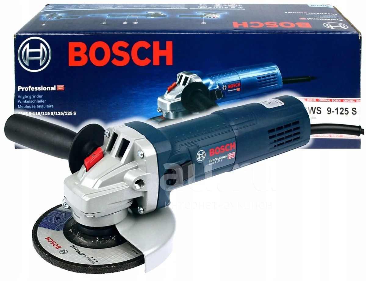 УШМ,болгарка BOSCH GWS 9-125, 900 Вт, 125 мм — купить в Красноярске.  Состояние: Новое. Электроинструмент на интернет-аукционе Au.ru