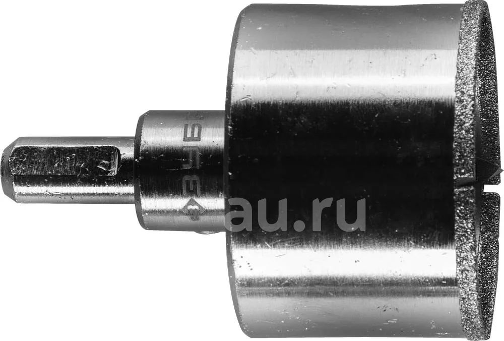Коронка алмазная с центрирующим сверлом для дрели d 53 мм по керамике и ...