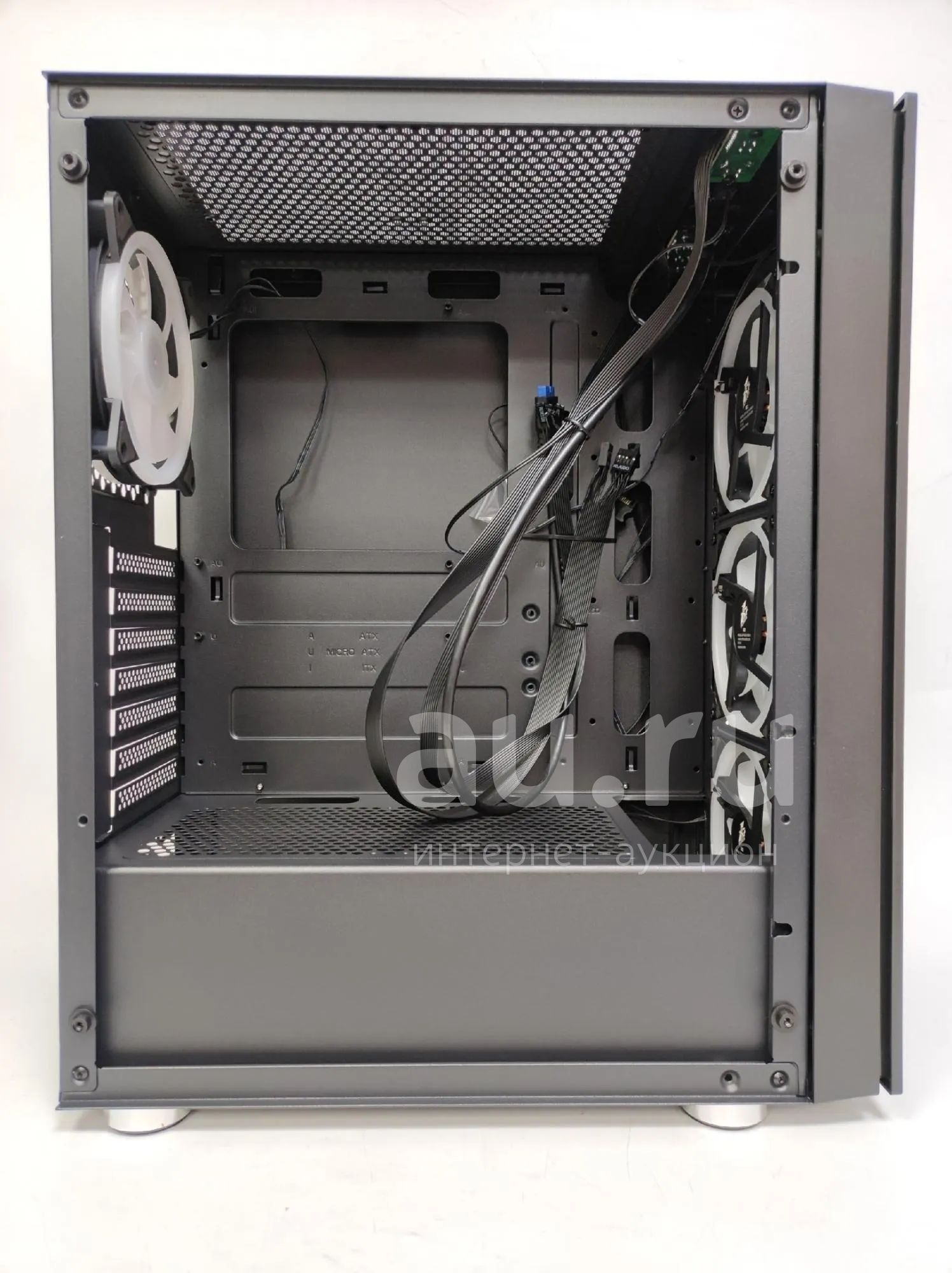 Корпус ATX 1STPLAYER BLACK.SIR B7-A / ATX, tempered glass / 4x 120mm ...