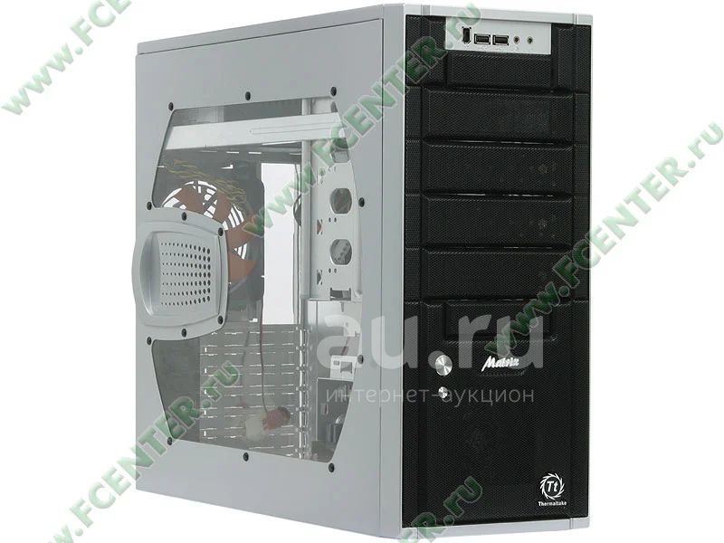 Алюминиевый корпус Miditower Thermaltake Window Matrix VX ATX, Aluminum ...