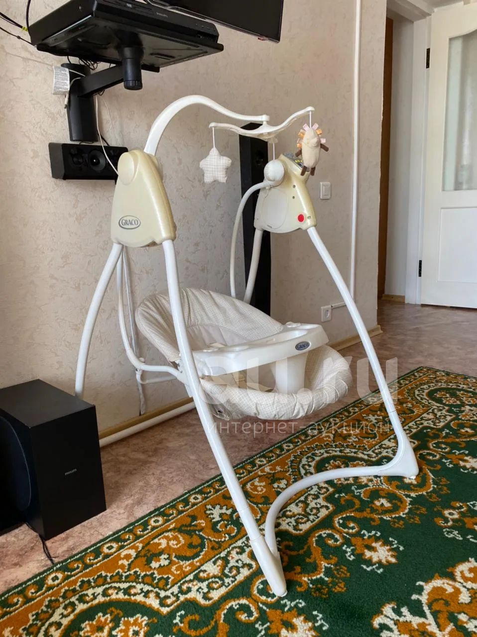Детские электро качели Graco — купить в Железногорске. Состояние: Б/у ...