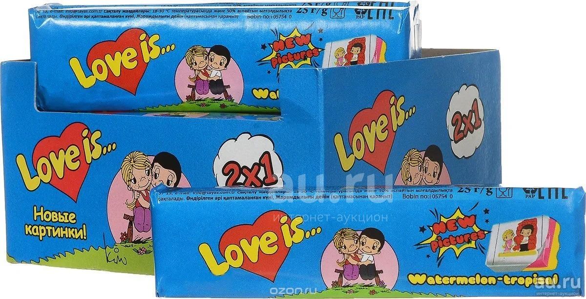 Жевательная конфета Love is (арбуз-тропик) — купить в Красноярске ...