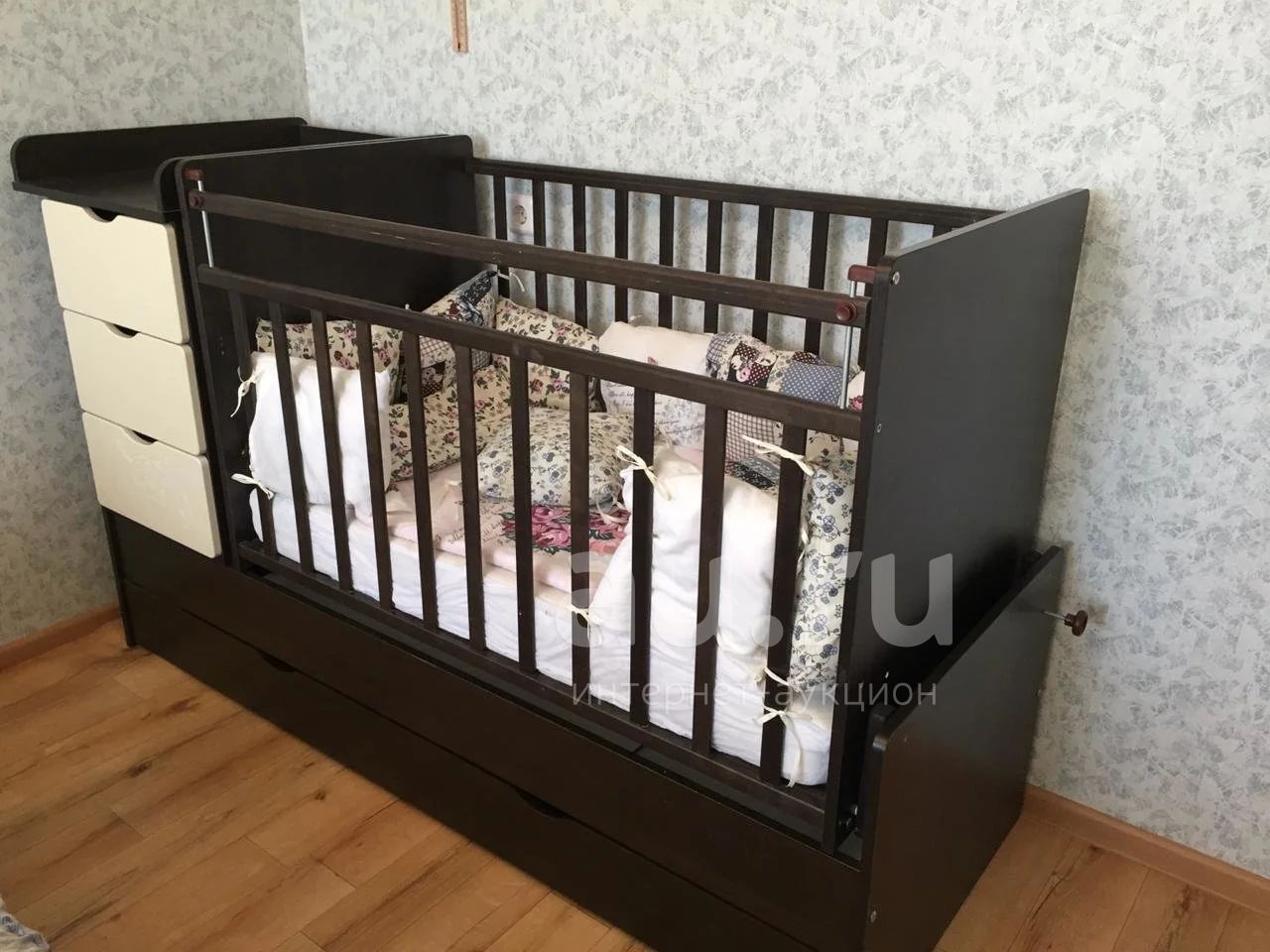 Детская кровать-трансформер + пелинальная тумба — купить в Красноярске ...