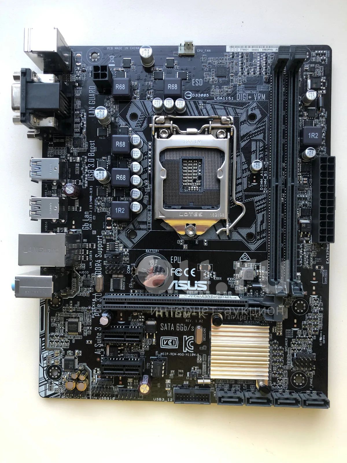 MB ASUS H110M K rev.1.02 iH110 . Au.ru