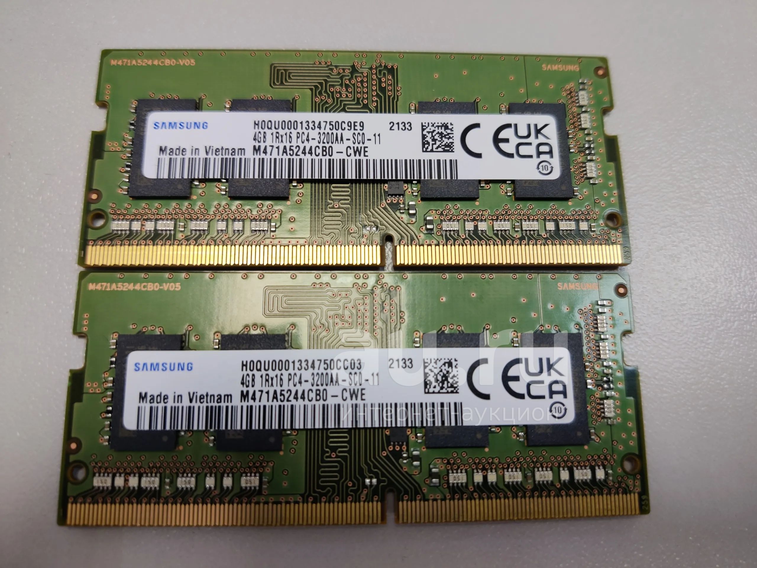 Оперативная память Sodimm DDR4 Samsung [m471a5244cb0-cwe] 2*4 ГБ 3200 ...