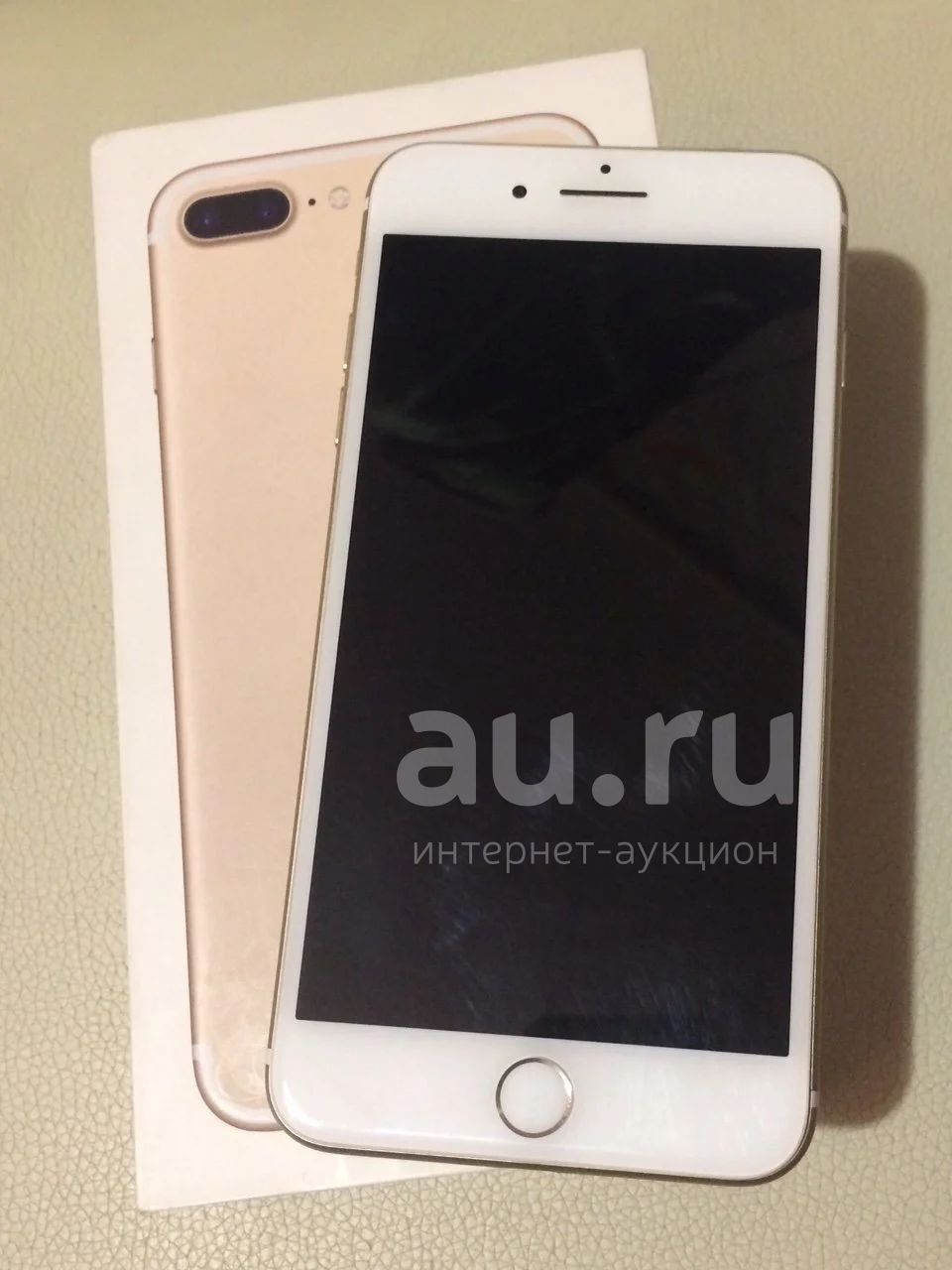 iPhone 7 Plus 128gb Gold (Золотой) в отличном состоянии. На гарантии. РСТ —  купить в Красноярске. Состояние: Б/у. Смартфоны на интернет-аукционе Au.ru
