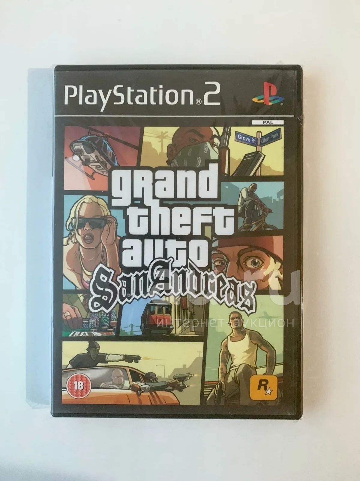 GTA San Andreas PS2 лицензия — купить в Красноярске. Состояние: Б/у. Игры  для консолей на интернет-аукционе Au.ru