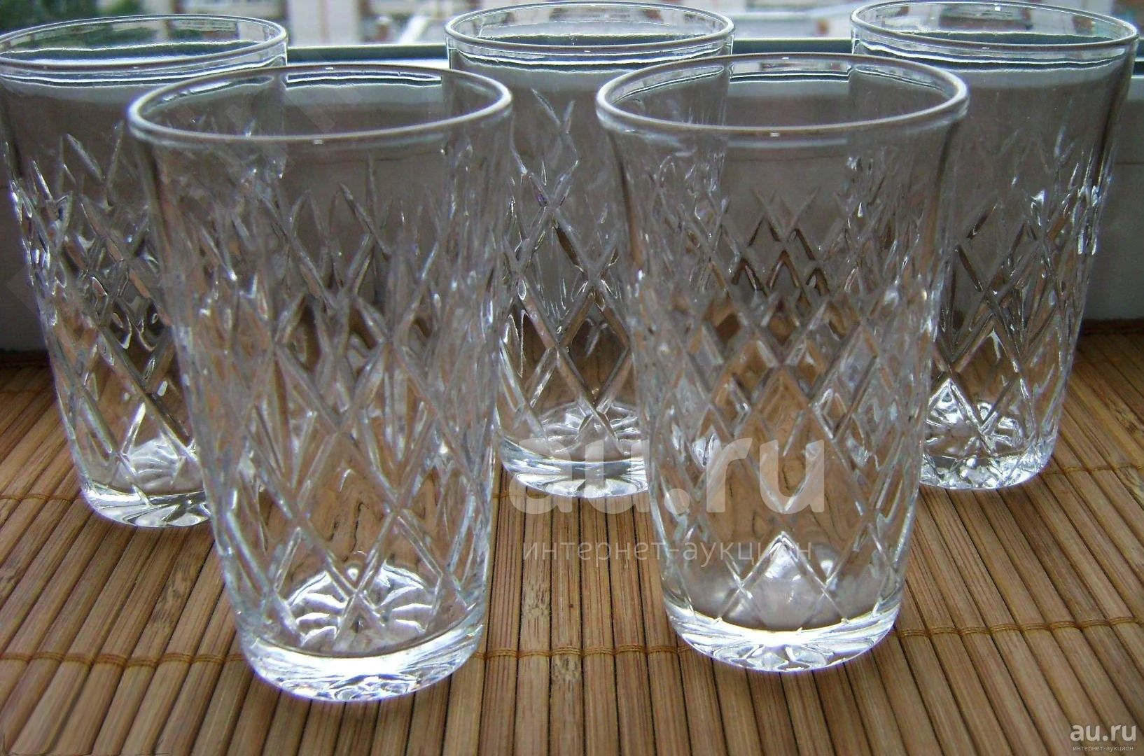 Стопка-Рюмка ОДНА! Хрусталь. Алмазная грань, V=80мл, H=8,5см, D=5см ...