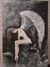 Картина маслом на холсте "Ангел"