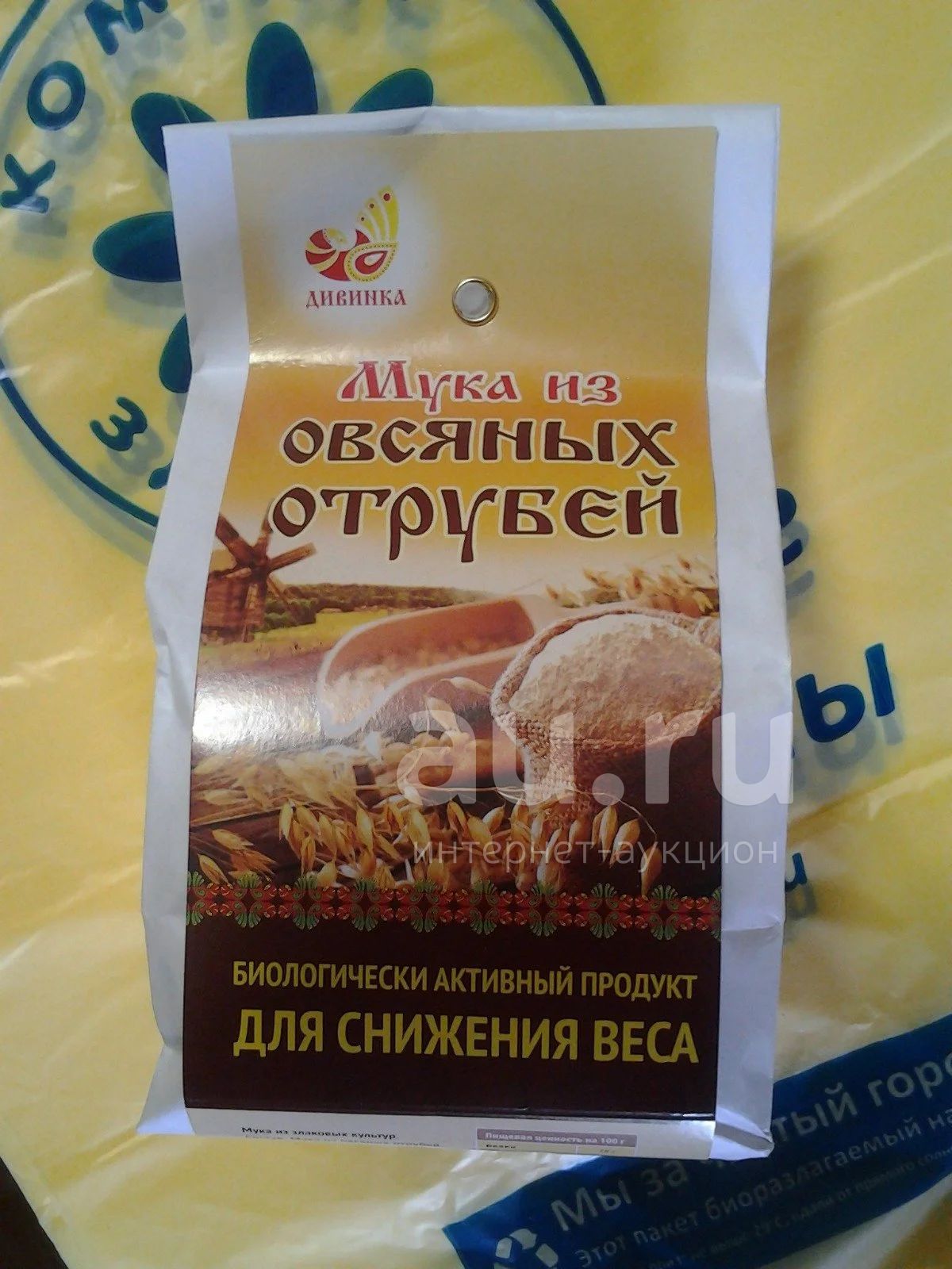 Мука из овсяный отрубей 400гр, Дивинка (Алтай) — купить в Красноярске ...