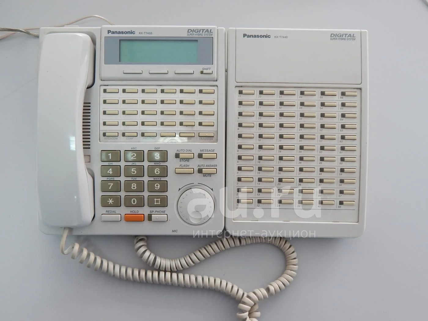Цифровой системный телефон Panasonic KX-T7433 + консоль KX-T7440 — купить в  Красноярске. Состояние: Б/у. Проводные телефоны на интернет-аукционе Au.ru