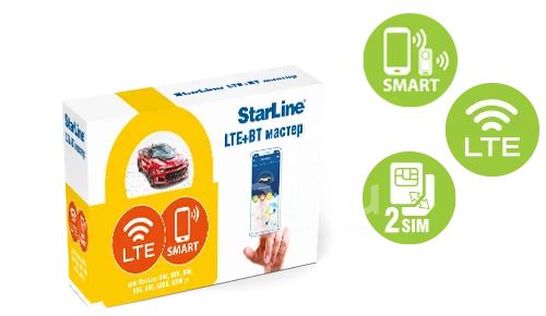 StarLine Мастер-6 - LTE+BT 2SIM (LTE +BT модуль с интегрированными SIM ...