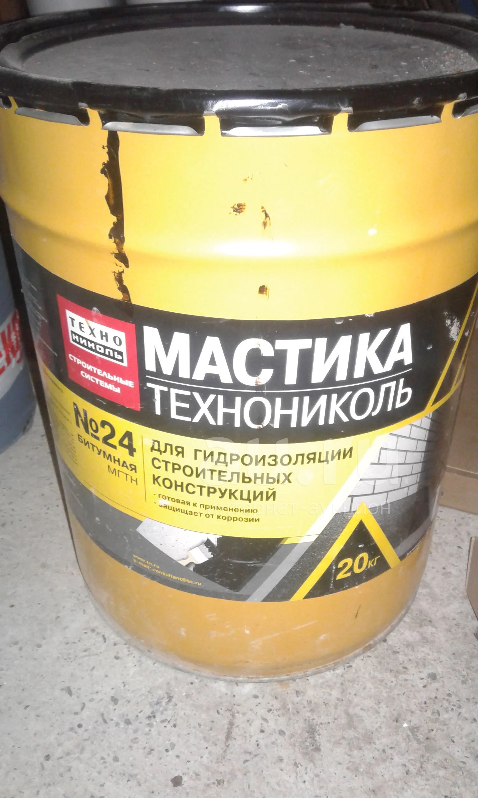мастика битумная №24 Технониколь 20 кг - новая — купить в Красноярске ...