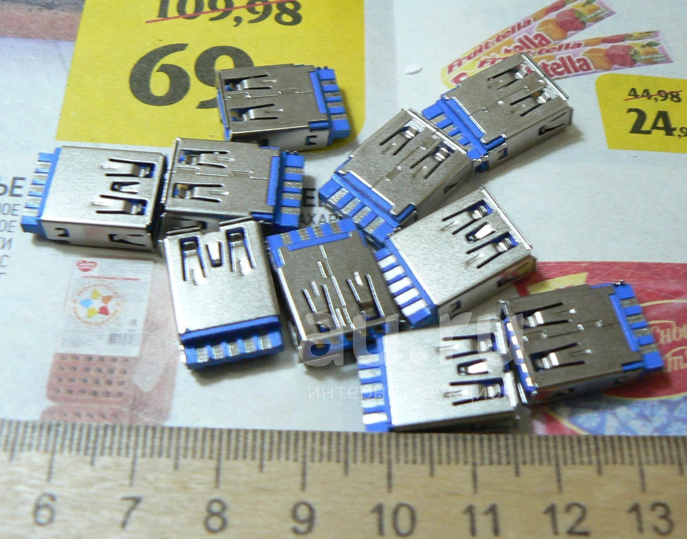 Разъём (гнездо) USB 3.0 9PIN (9 pin). — купить в Красноярске. Состояние ...