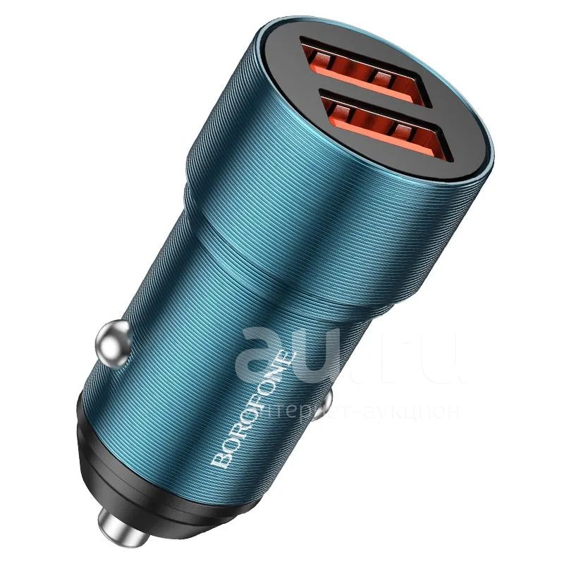 Зарядка Автомобильная (QC 3.0, 36W) Borofone - Синий — купить в ...