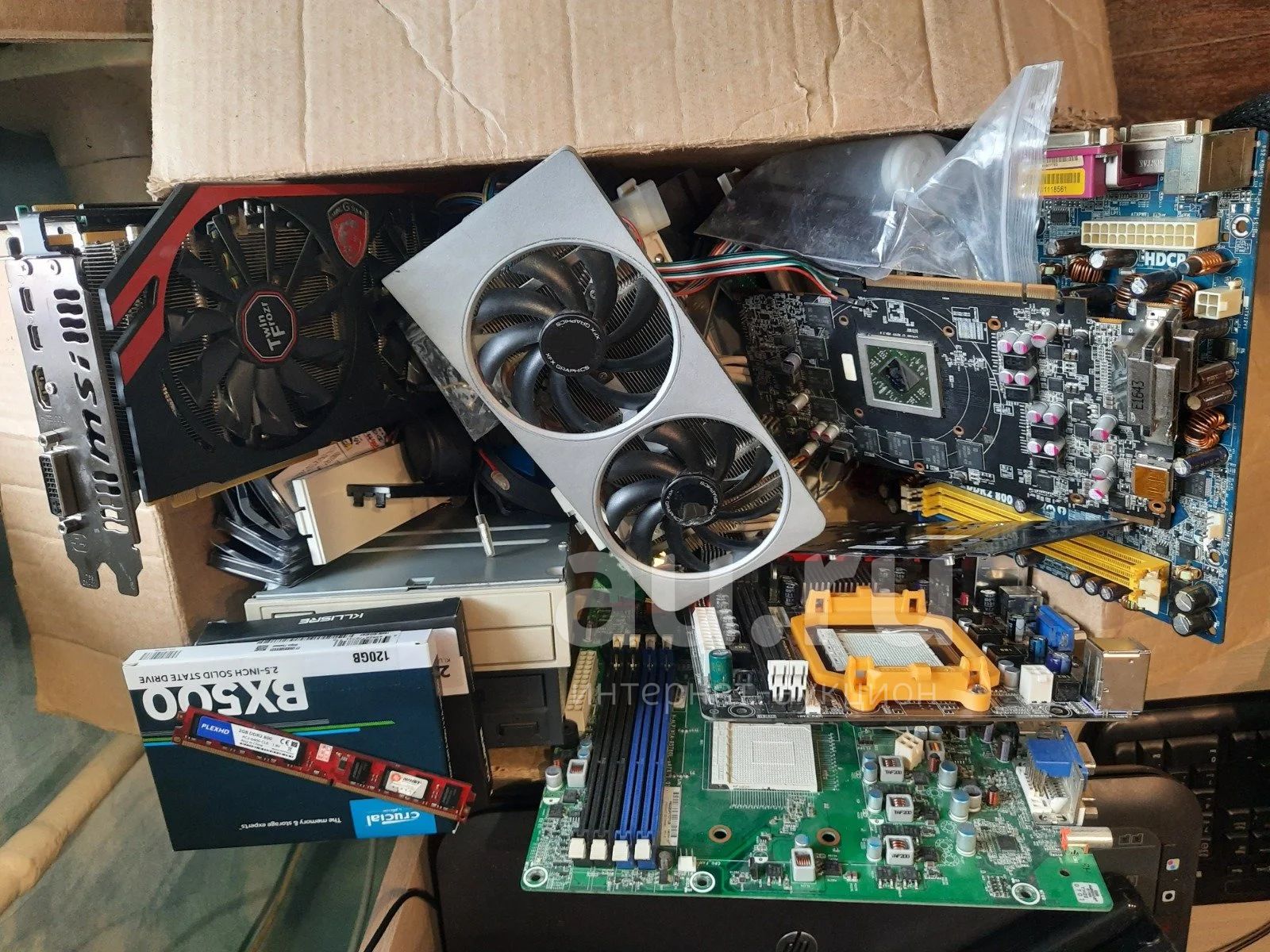 коробка деталей для компьютера — купить в Красноярске. Состояние: Б/у ...